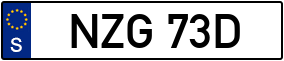 Trailer License Plate